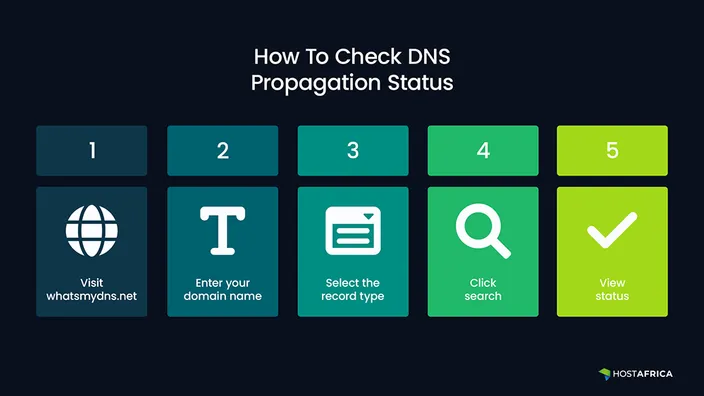 Steps on how to check DNS propagation status