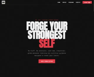 Fitness studio website template