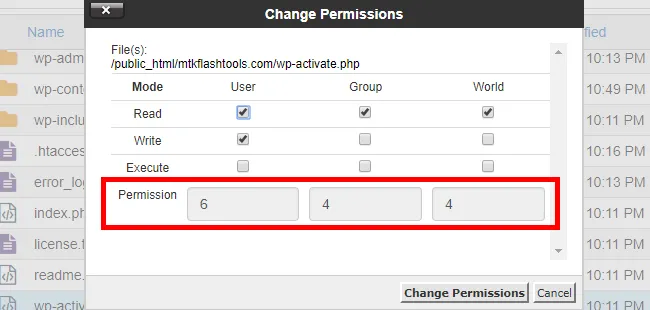 file permission