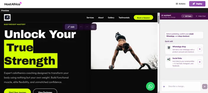 ha ai builder full website