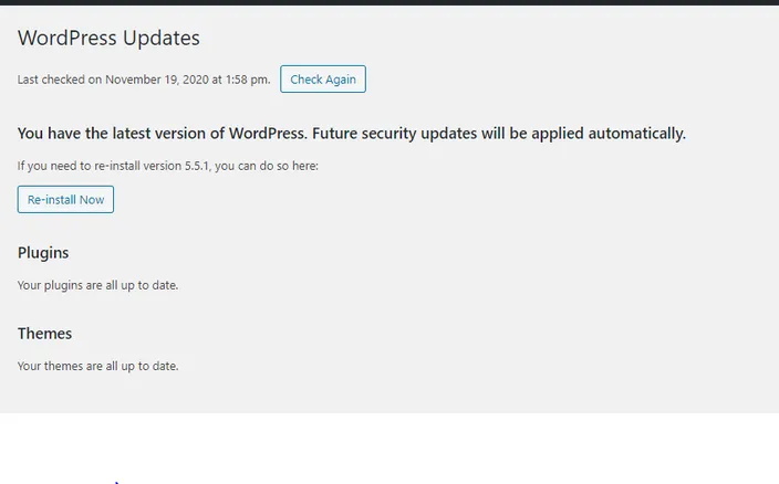 Click Re-install now.