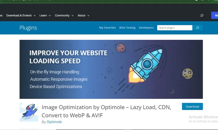 Optimole plugin