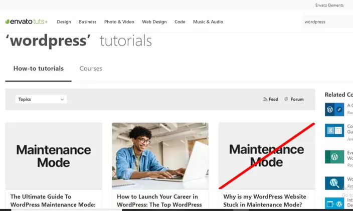 WordPress tutorials from Tuts+